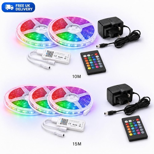 Led strip lights 10m 15m - strip, rgb