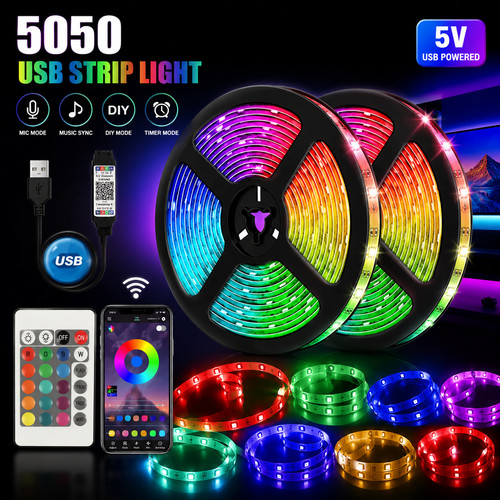 Led strip lights usb 20m - led,