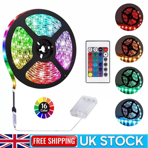 Battery power led strip 5m - power,