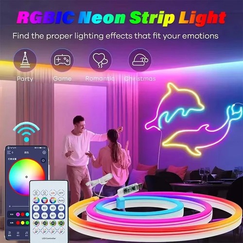Usb rgbic led neon strip - led,
