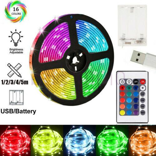 Battery power led strip 5m - battery, 1m-5m