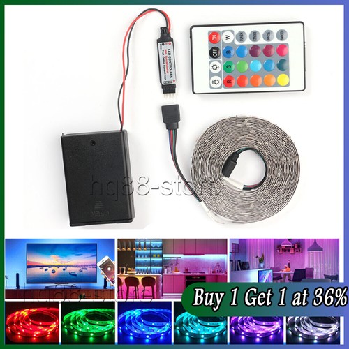 Battery power led strip 5m - strip, 1m-5m