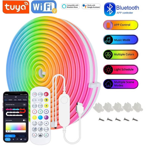 Led neon strip lights rgb - led,