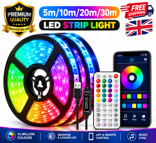Led strip lights usb - led, 1-20m