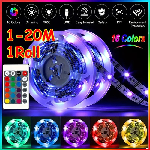 Led light strip usb rgb - usb, 1-5m