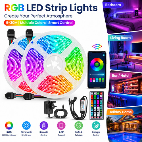 10m rgb led strip lights - rgb,