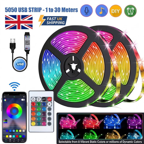 Led strip lights usb 30m - led, 1-30m