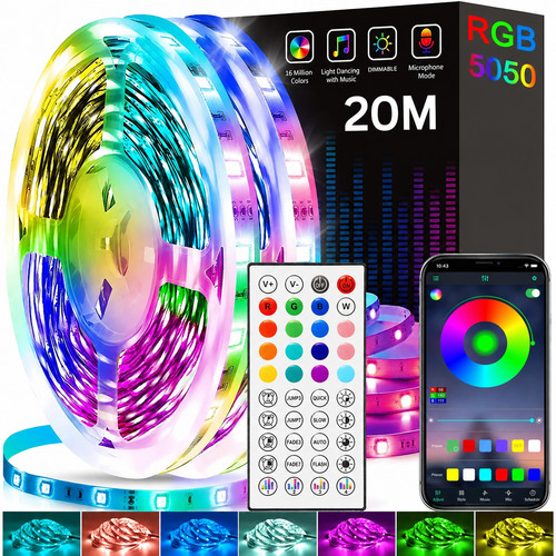 Led strip lights usb - 20m, 5050