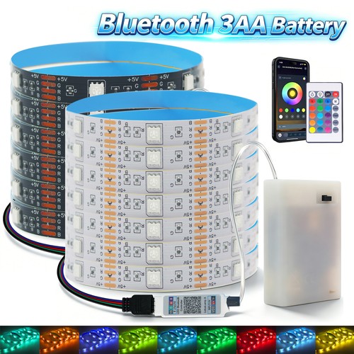Battery powered led strip - 5v,