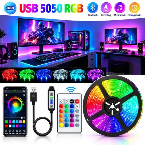 Rgb led strip lights music - led,