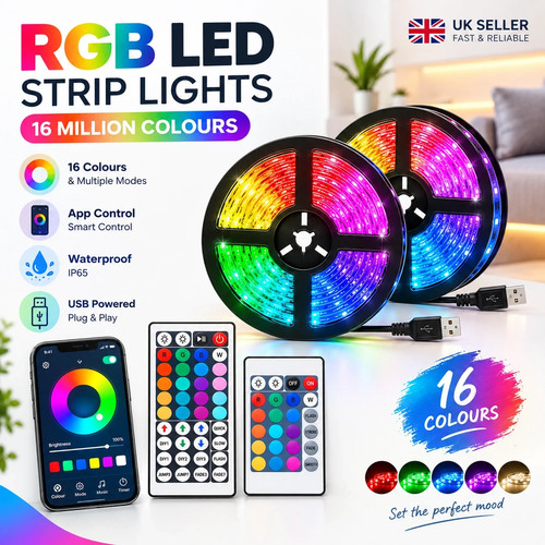 Led strip lights usb - lights, 1-20m