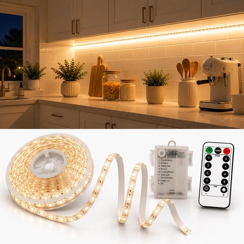 Led battery strip lights - 3m,